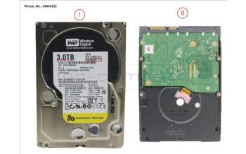 Fujitsu HDD 3TB BC-SATA S3 7.2K 3.5\' for Fujitsu Primergy TX1320 M1