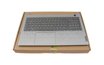 WKH52K original Lenovo keyboard incl. topcase US (english) grey/grey with backlight