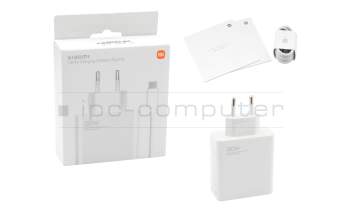 Xiaomi 10 Ultra original USB-C AC-adapter 120.0 Watt EU Wallplug white (Charging Combo Type-A)