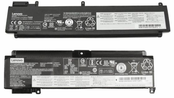 Why are two different batteries listed on some Lenovo models?