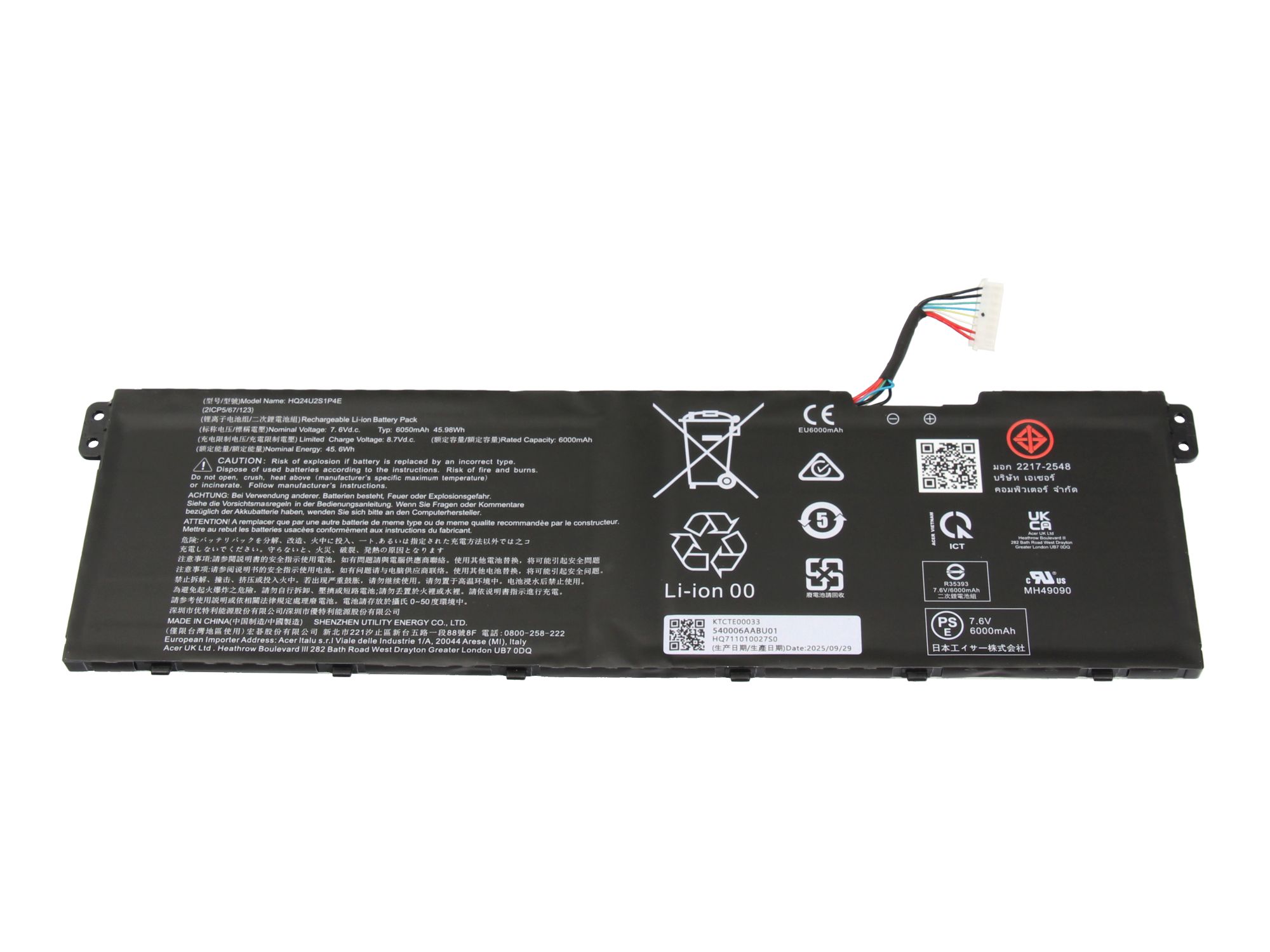 Informationen zur Produktsicherheit