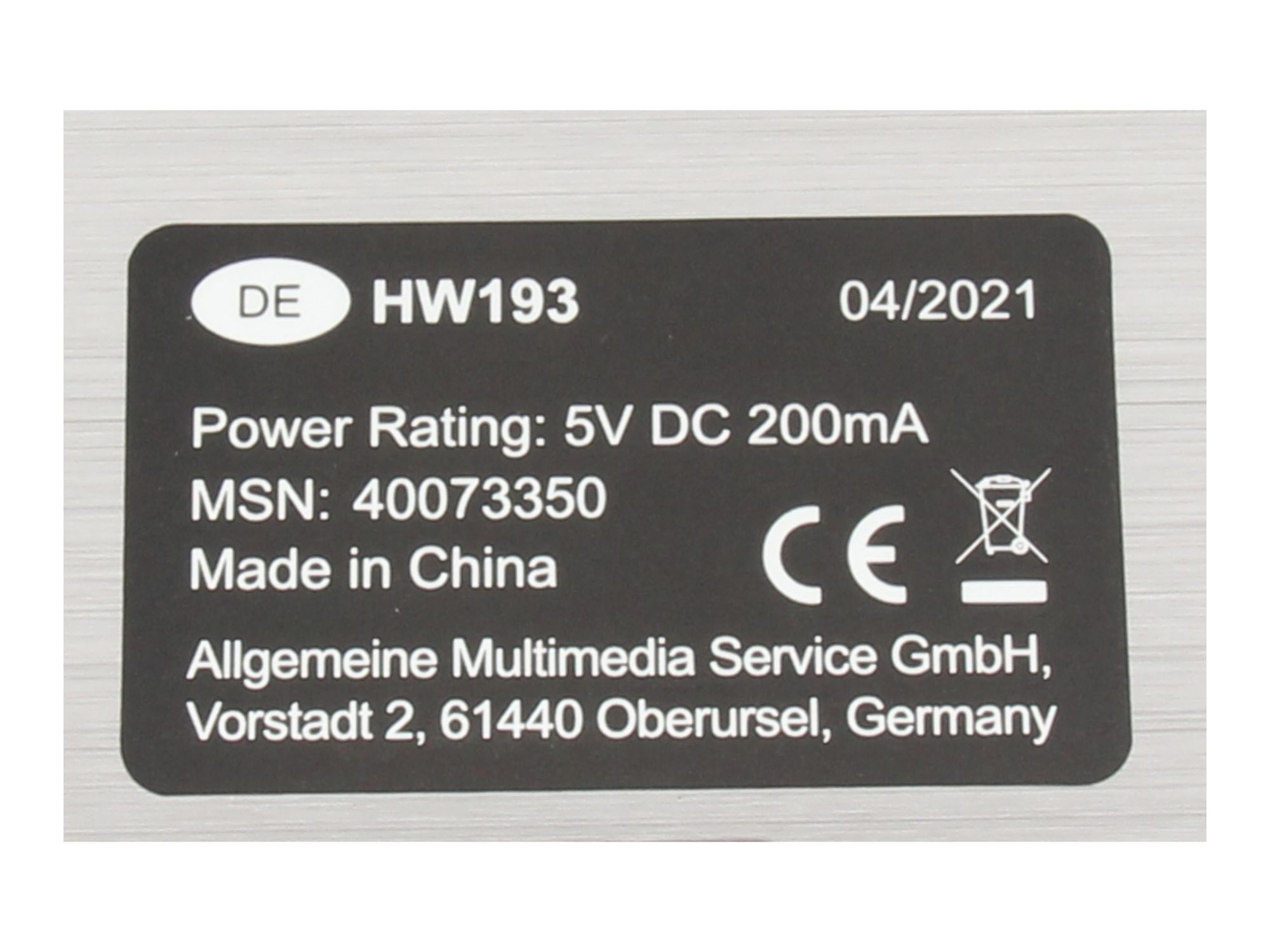 Informationen zur Produktsicherheit