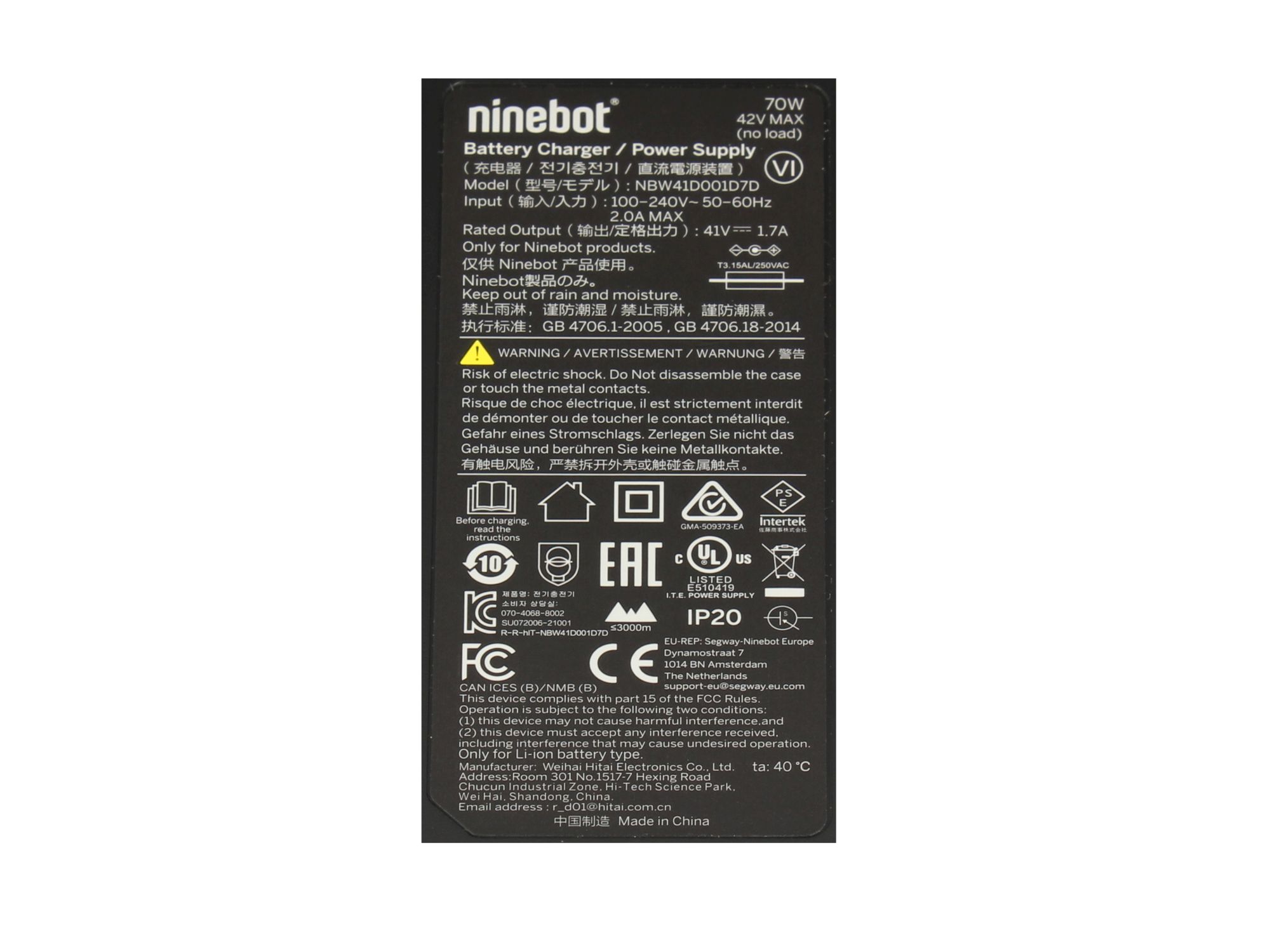 Informationen zur Produktsicherheit