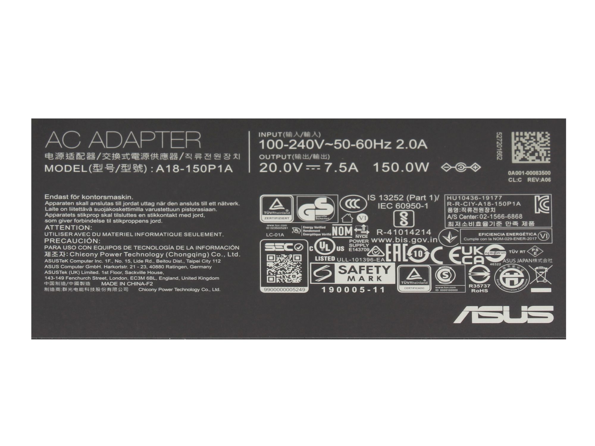 Informationen zur Produktsicherheit