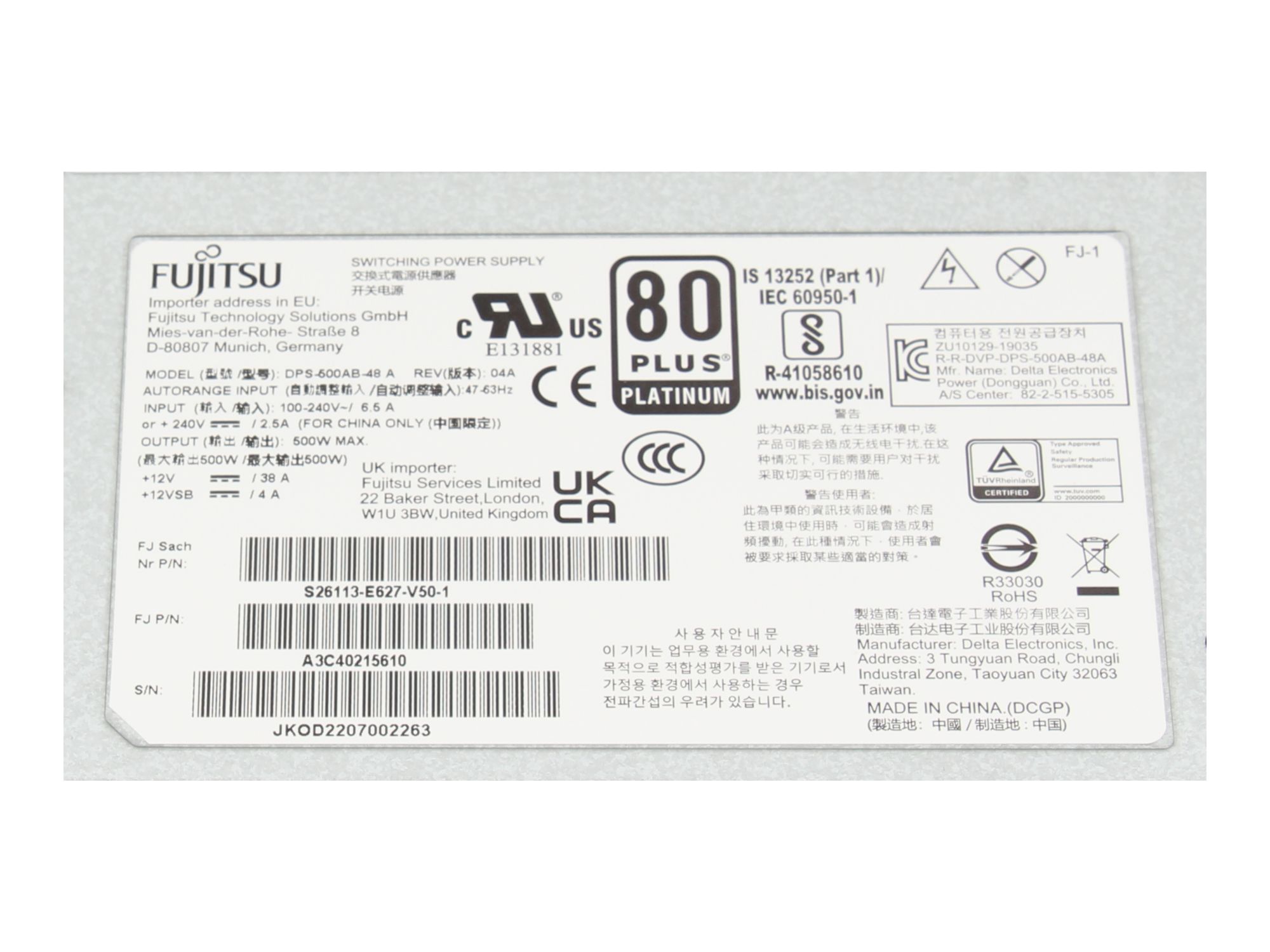 Informationen zur Produktsicherheit