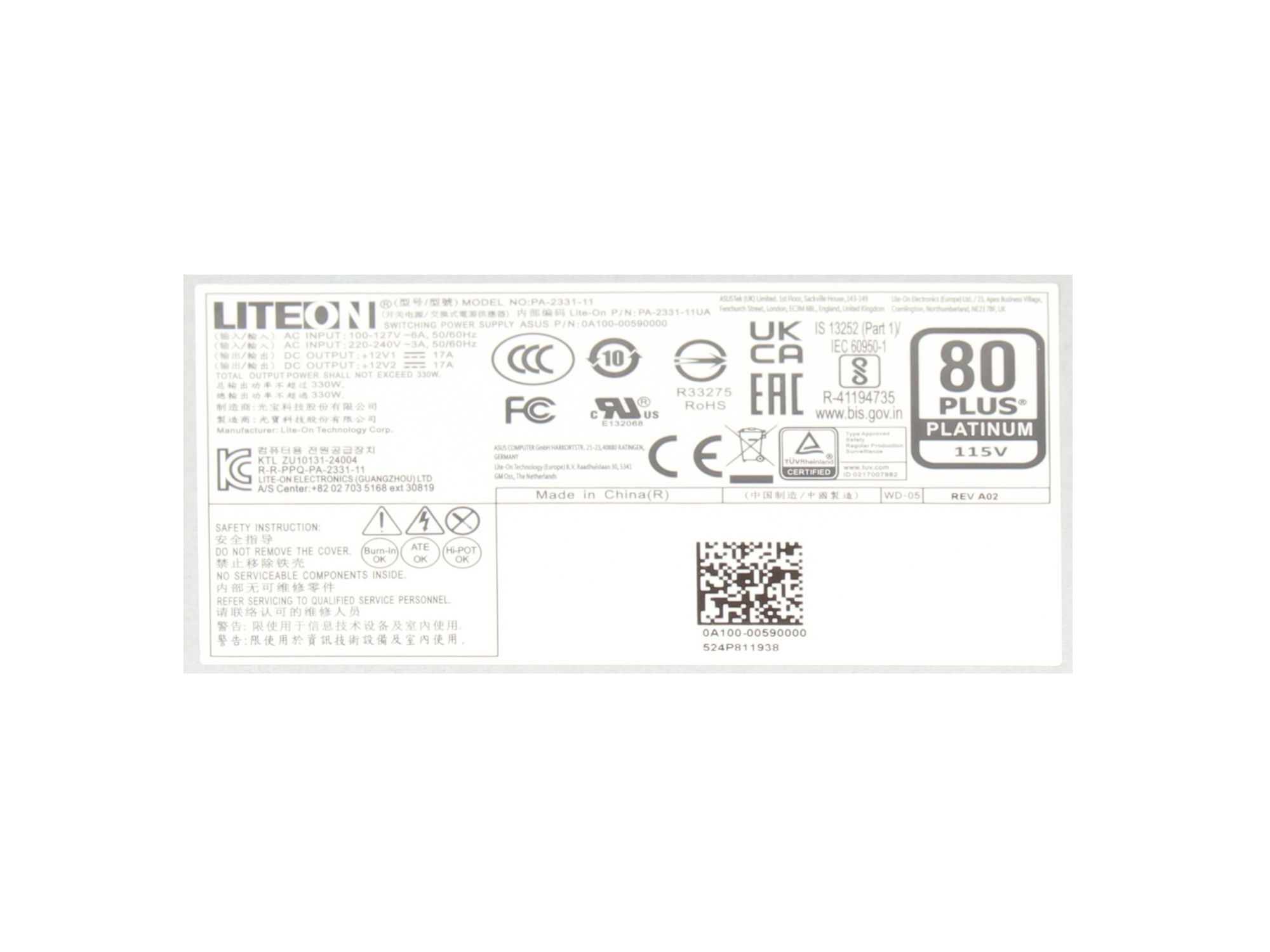 Informationen zur Produktsicherheit