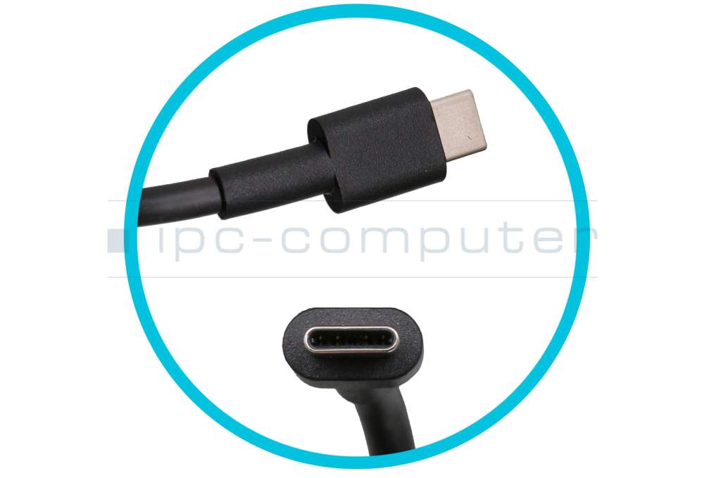 Cargador original 65W USB-C PD 3P Tipo C (fuente de alimentación)  A19-065N3A, 0A001-00443500, enchufe USB-C - Asus