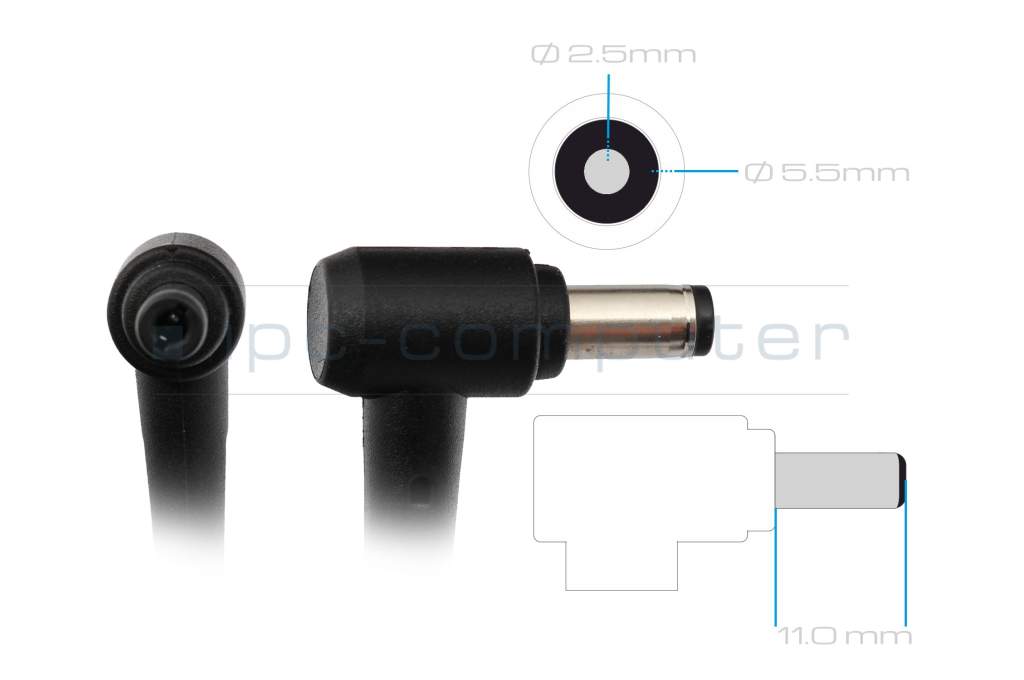 AC-Adapter 90 Watt Large Original For Asus F8V - Sparepartworld.Com