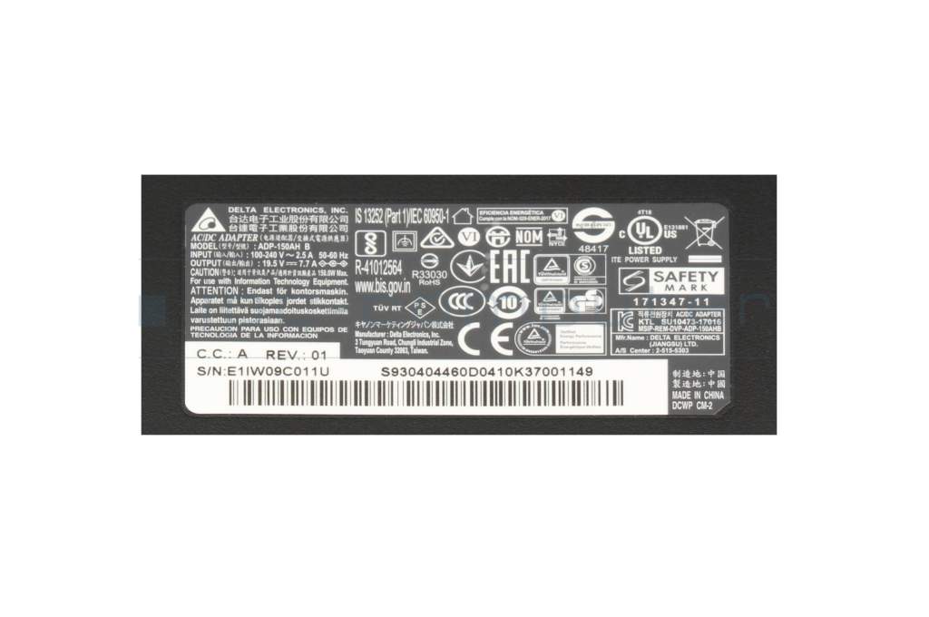 MSI GF75 Thin 10SCSXR/10SCSXK (MS-17F3) AC-adapter Watt small from  Delta Electronics