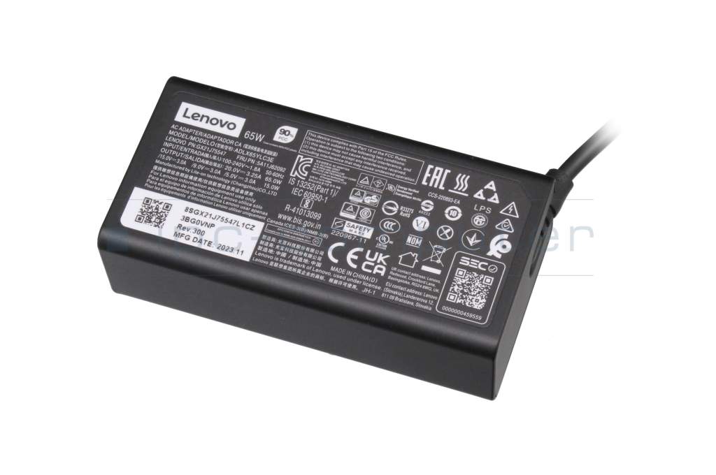 Chargeur USB-C 65 watts normal original pour Lenovo IdeaPad 3-15ADA6 (82KR)  