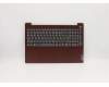 Lenovo C-Abdeckung mit Tastatur, Deutsch, Korallenrot, Nicht_beleuchtet, Fingerabdruck for Lenovo IdeaPad 3-15IIL05 (81WE)