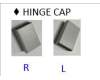 Asus 13NX05P1T03011 CX1102FKA-1B HINGE CAP L