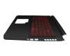 01704F7BK201 original Acer keyboard incl. topcase CH (swiss) black/red/black with backlight GTX1650