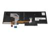 01ER609 original Lenovo keyboard CH (swiss) black/black with backlight and mouse-stick