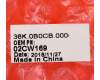 Lenovo 02CW169 MECH_ASM Top Light,Red,C530,WST