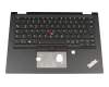02HL663 original Lenovo keyboard incl. topcase DE (german) black/black with backlight and mouse-stick