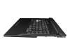 04060-01630100DH19171 original Asus keyboard incl. topcase DE (german) black/transparent/black with backlight