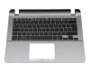 04072-02700300 original Asus keyboard incl. topcase DE (german) black/silver