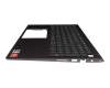 0JVYYX original Dell keyboard incl. topcase DE (german) black/grey with backlight