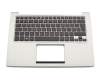 0K200-00030300 original Asus keyboard incl. topcase SF (swiss-french) black/silver with backlight