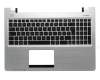 0KN0-P71FR13 original Protek keyboard incl. topcase FR (french) black/silver