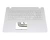 0KN1-2R3GE1218515020235 original Asus keyboard incl. topcase DE (german) white/white