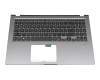 0KN1-AH5GE12 original Pega keyboard incl. topcase DE (german) black/grey