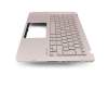 0KNB0-2626GE00 original Asus keyboard incl. topcase DE (german) silver/rosé with backlight