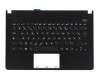 0KNB0-3104FR00 original Asus keyboard incl. topcase FR (french) black/black