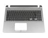 0KNB0-5100GE0 original Asus keyboard incl. topcase DE (german) black/grey