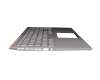 0KNB0-563CSF00 original Asus keyboard incl. topcase SF (swiss-french) silver/silver with backlight