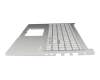 0KNB0-570FGE00 original Asus keyboard incl. topcase DE (german) grey/silver