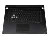 0KNR-4610GE00 original Asus keyboard incl. topcase DE (german) black/transparent/black with backlight