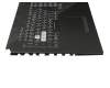 0KNR0-661GGE00 original Asus keyboard incl. topcase DE (german) black/black with backlight
