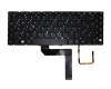 Keyboard DE (german) black with backlight original suitable for Acer Aspire M5-481PT