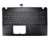 Keyboard incl. topcase DE (german) black/black suitable for Asus Pro P550LDV