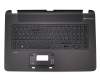 Keyboard incl. topcase DE (german) black/black original suitable for HP Pavilion 17-f000