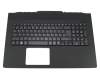 NSK-R61BW 0G original Acer keyboard incl. topcase DE (german) black/black with backlight