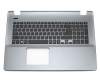 Keyboard incl. topcase DE (german) black/grey original suitable for Acer Aspire E5-771G-79VT
