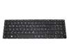 Keyboard DE (german) black with backlight original suitable for Toshiba Satellite S50-B-169