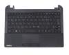 Keyboard incl. topcase DE (german) black/black original suitable for Toshiba Satellite NB10-A