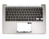 PK131E4123S original Asus keyboard incl. topcase DE (german) black/silver with backlight