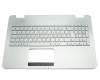 Keyboard incl. topcase DE (german) silver/silver with backlight original suitable for Asus N551JW-CN095H