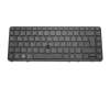 Keyboard DE (german) black/black matte with backlight and mouse-stick original suitable for HP ZBook 14