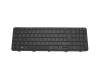 Keyboard DE (german) black/black glare suitable for HP ProBook 655 G1