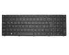 Keyboard DE (german) black/black matte suitable for Medion Akoya P7645 (D17KGN)
