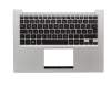 0K05-000C000 original Protek keyboard incl. topcase DE (german) black/silver with backlight