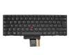 Keyboard DE (german) black/black matte with backlight and mouse-stick original suitable for Lenovo ThinkPad X1 (N3NANGE)