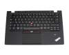 Keyboard incl. topcase DE (german) black/black with backlight and mouse-stick original suitable for Lenovo ThinkPad X1 Carbon (3448)