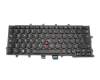 Keyboard DE (german) black/dark gray with backlight and mouse-stick original suitable for Lenovo ThinkPad X240 (20AMS19B02)